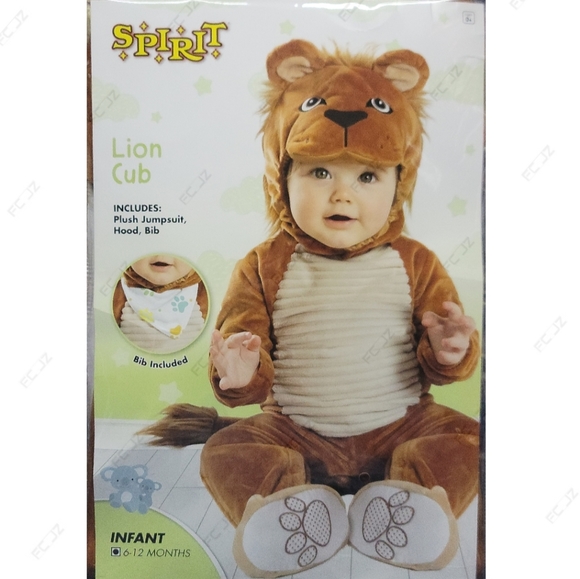 Spirit Halloween - Lion Cub Halloween Costume With Bib, Infant 6-12M, Pre-Owned - Picture 2 of 6